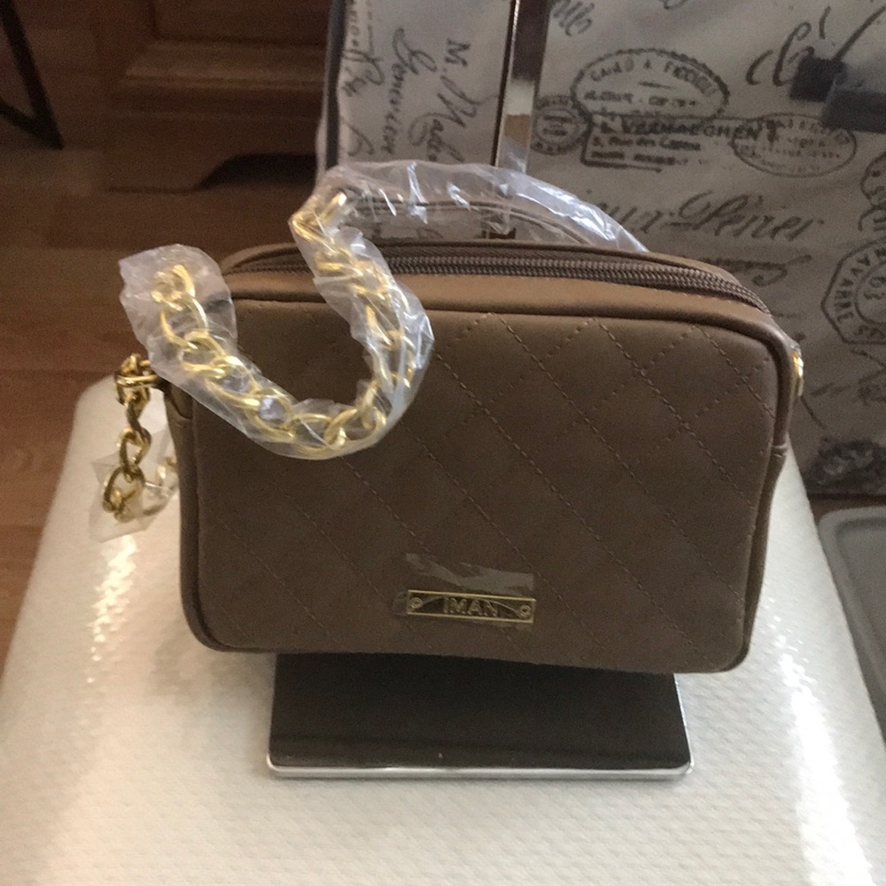 Iman Platinum Collection Quilted Leather Handbag